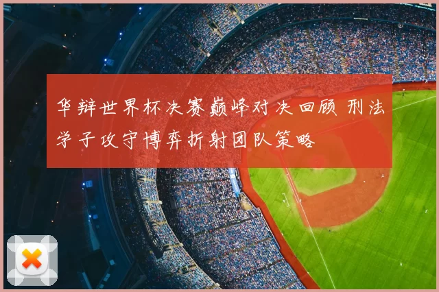 华辩世界杯决赛巅峰对决回顾 刑法学子攻守博弈折射团队策略